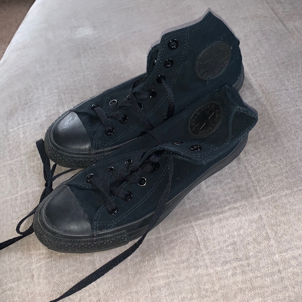 All Black Converse